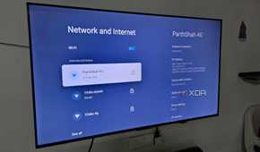 Android TV network menu