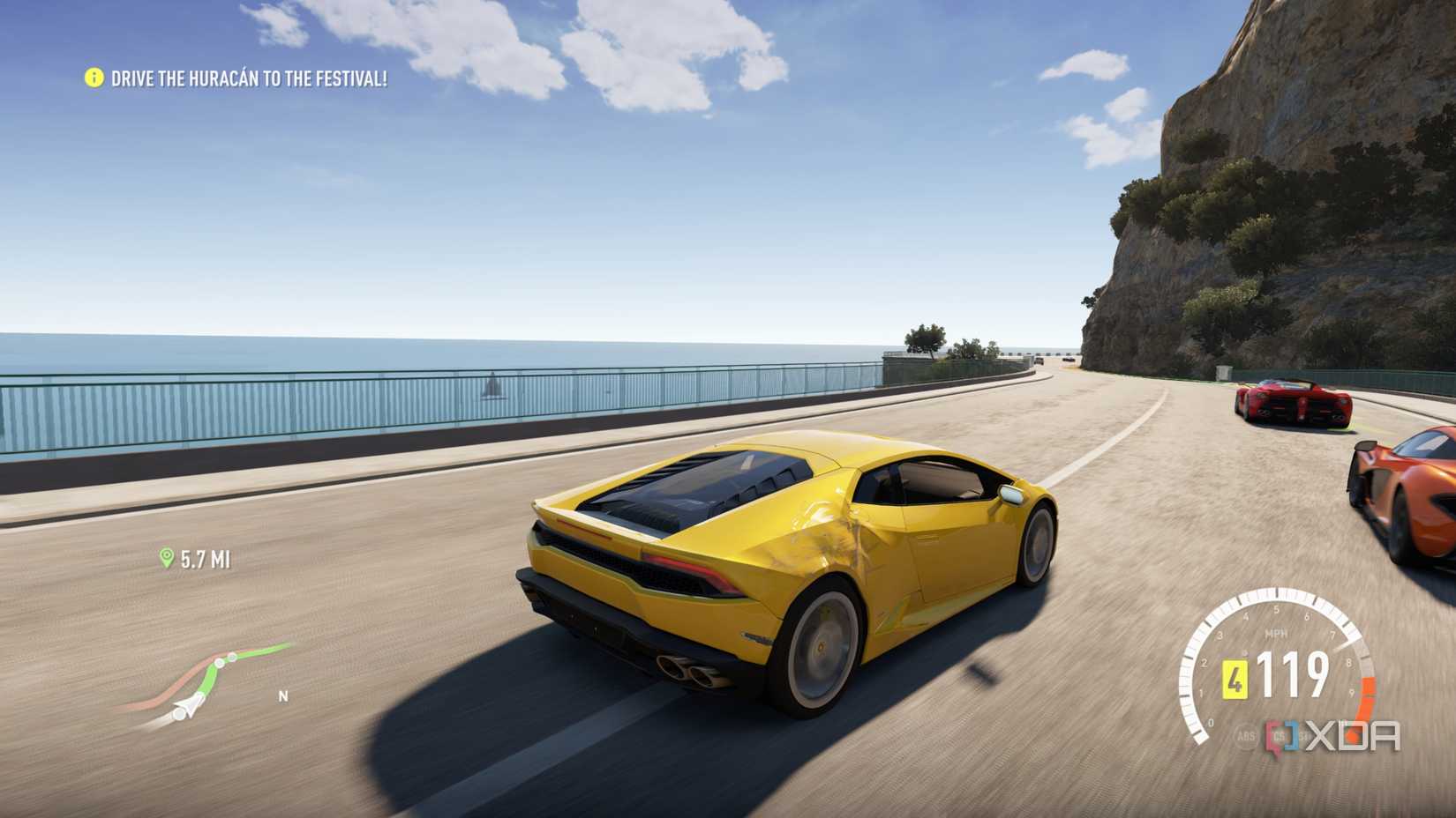 Forza Horizon 2 PC port running on Windows 11.