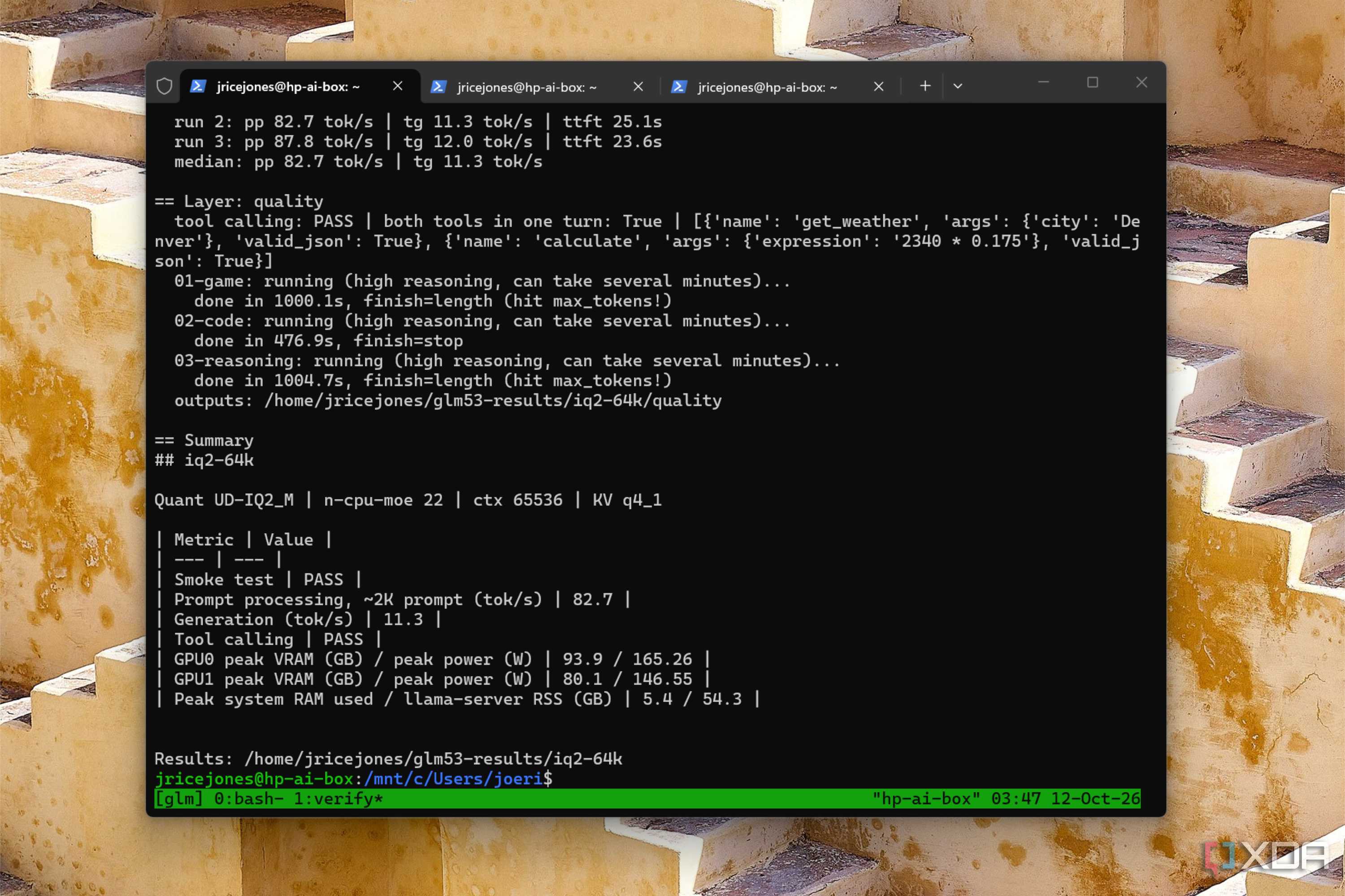glm 5.3 successful test