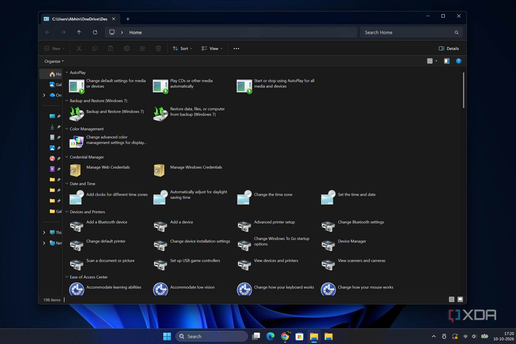 God Mode folder on Windows 11.