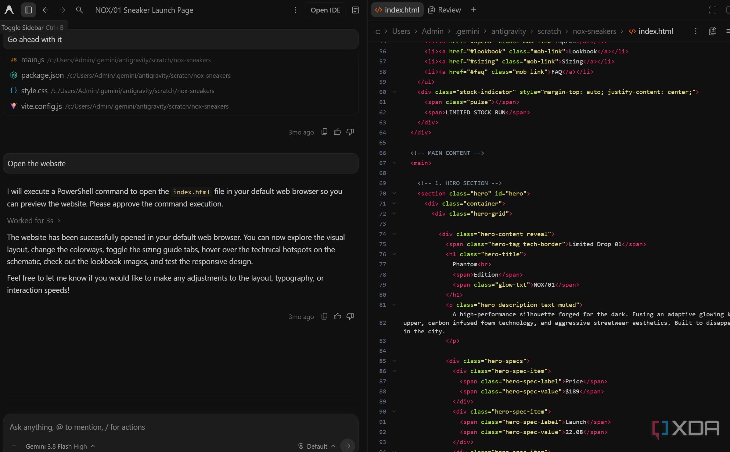 Antigravity coding