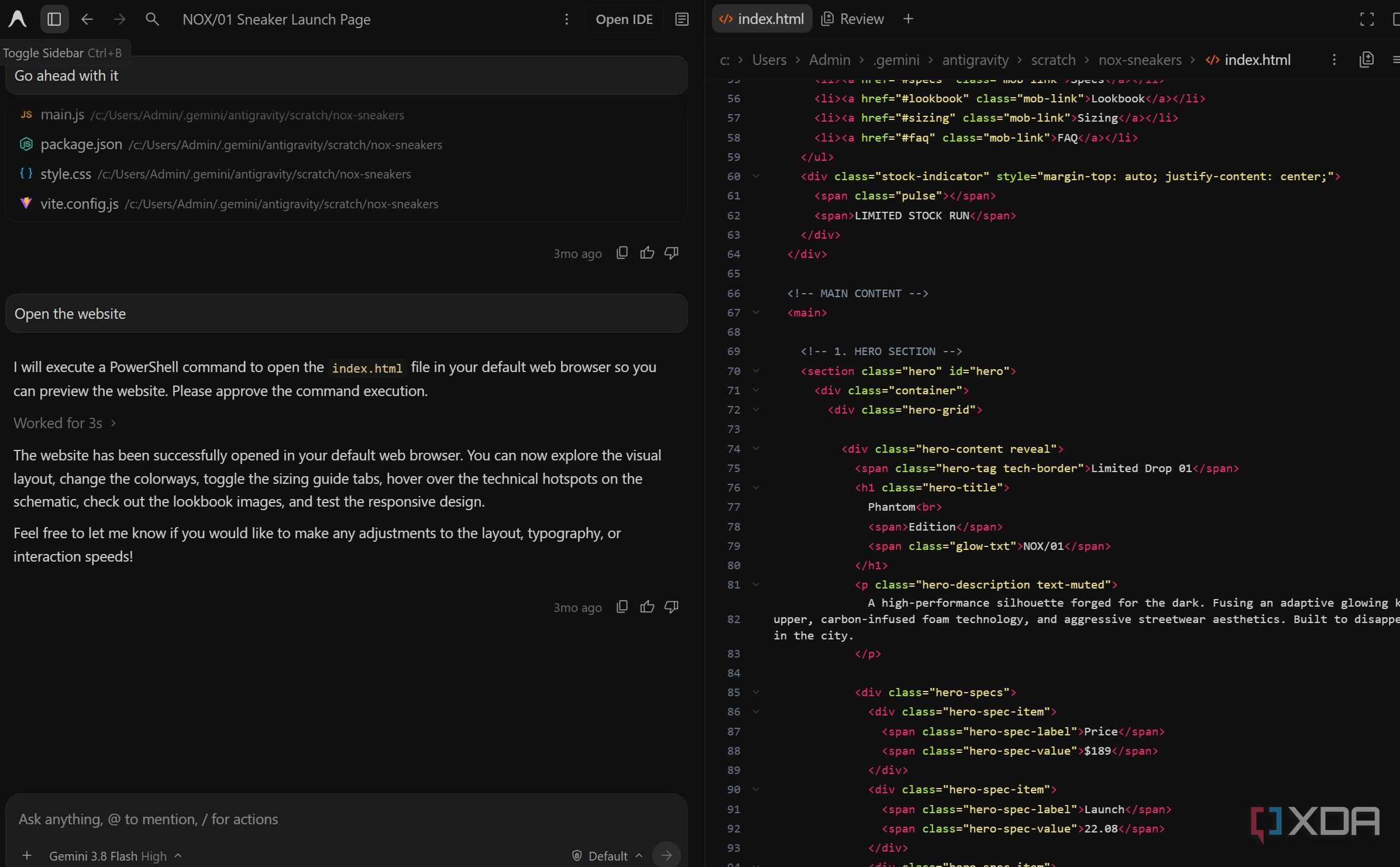 Antigravity coding
