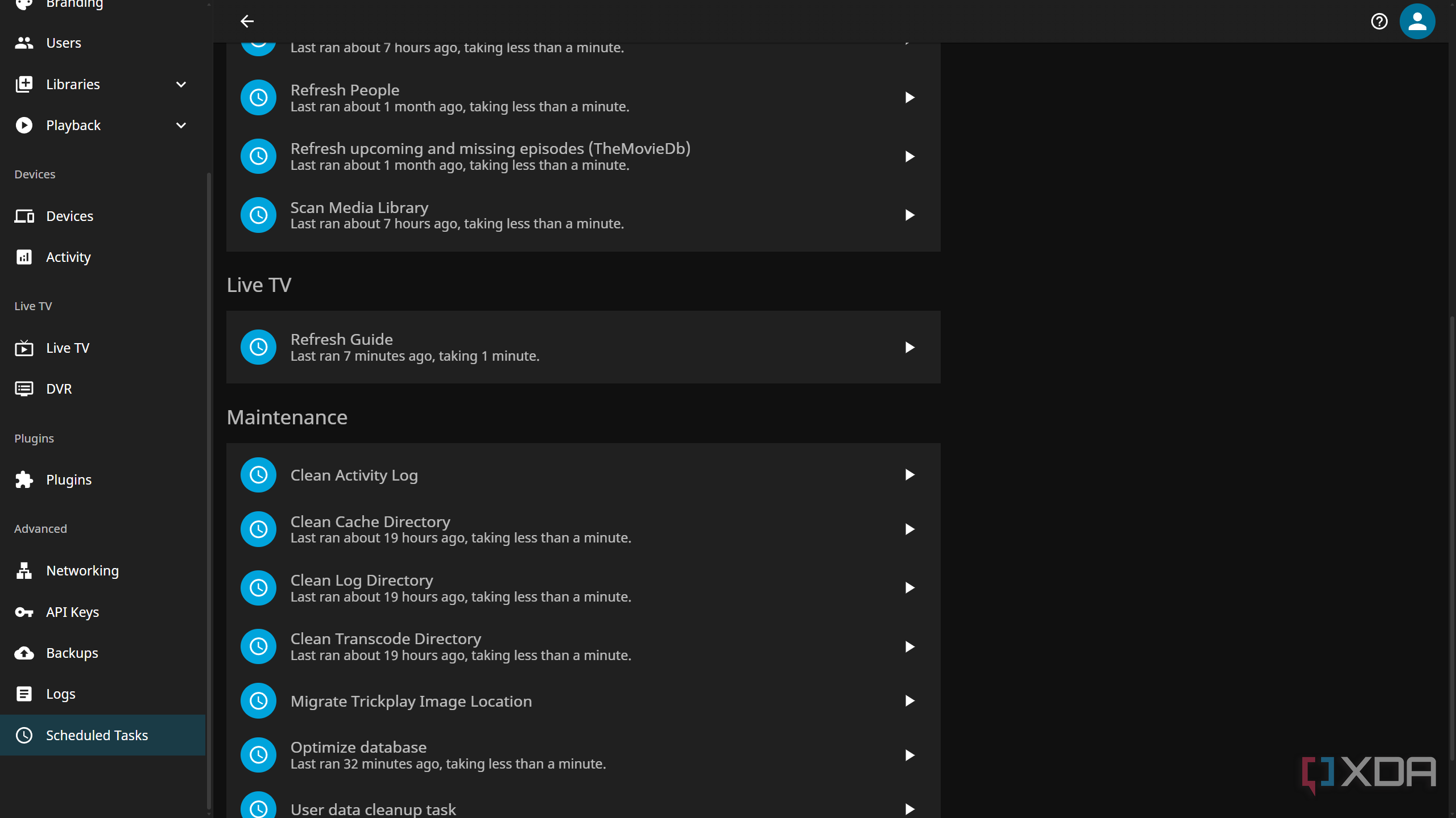 HDHomeRun Guide Refresh on Jellyfin after Script Update Runs