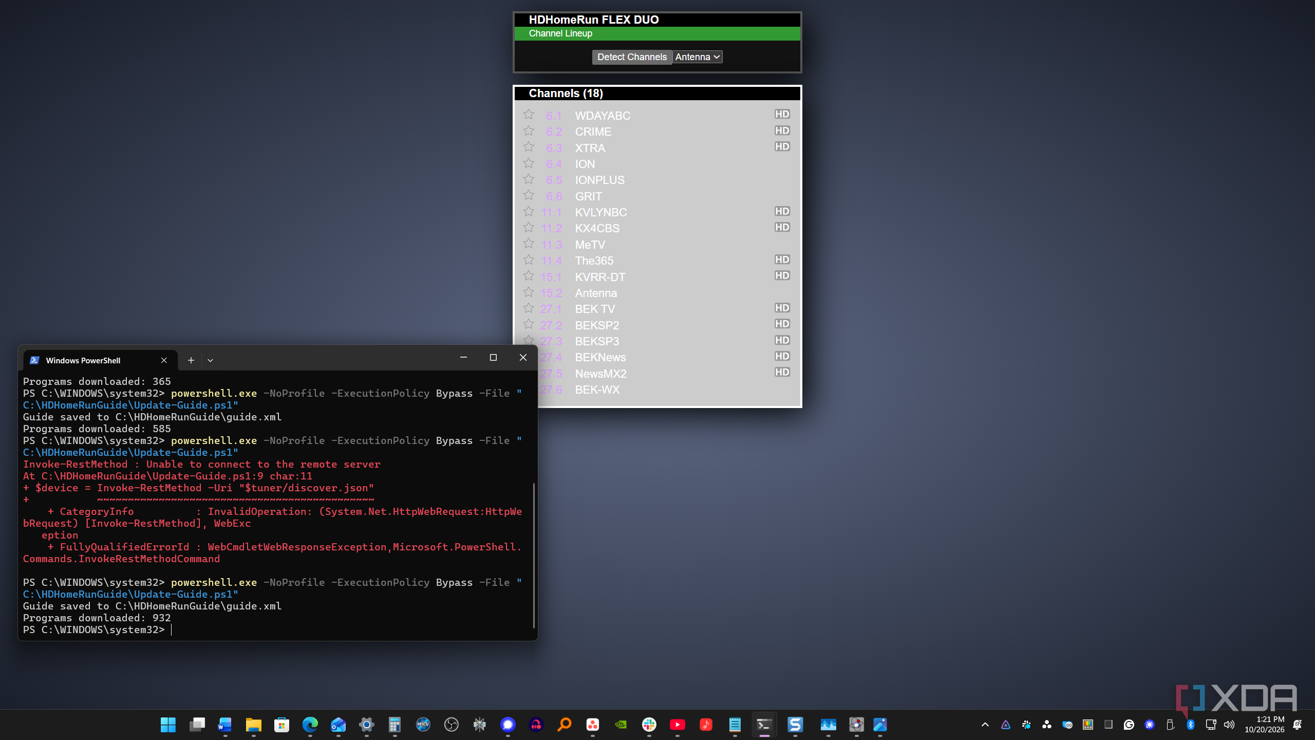 HDHomeRun Guide Script to Update before Updating on Jellyfin