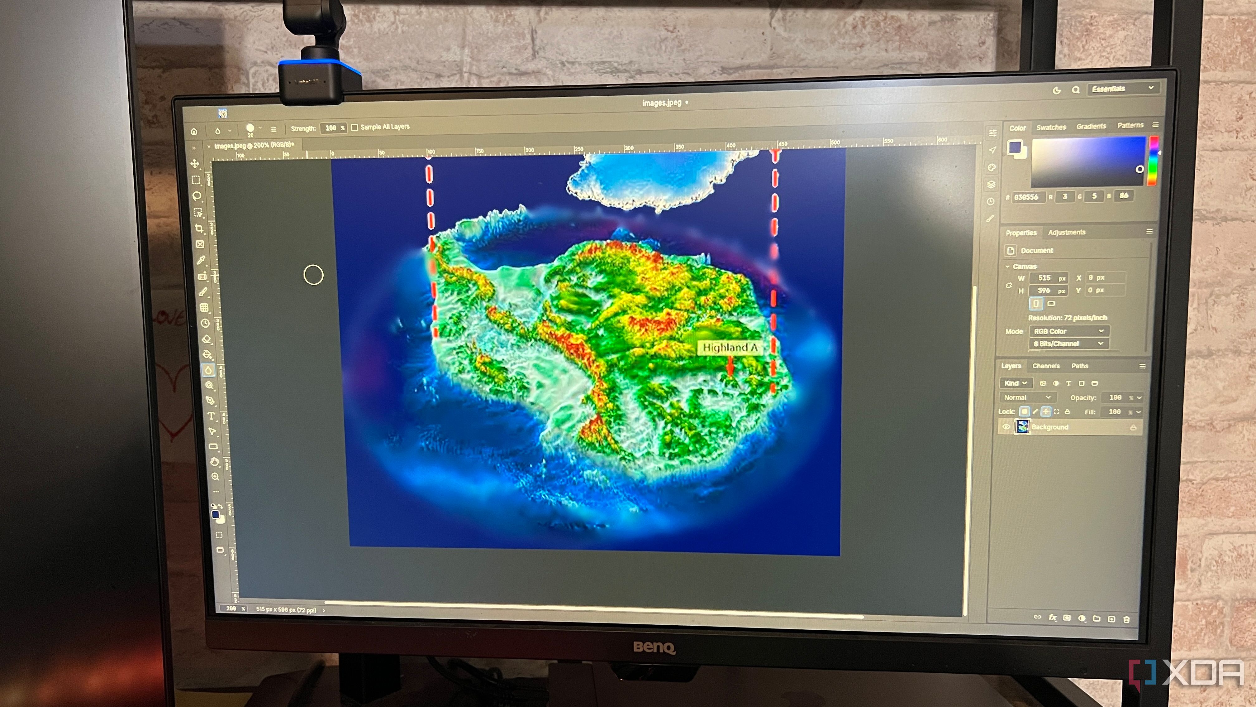 PhotoCraft displayed on a monitor