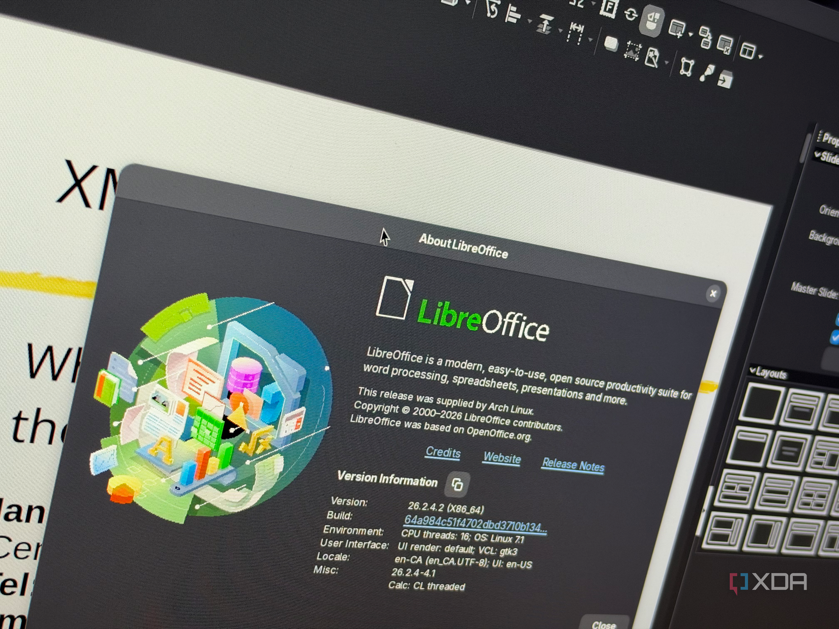 LibreOffice About section