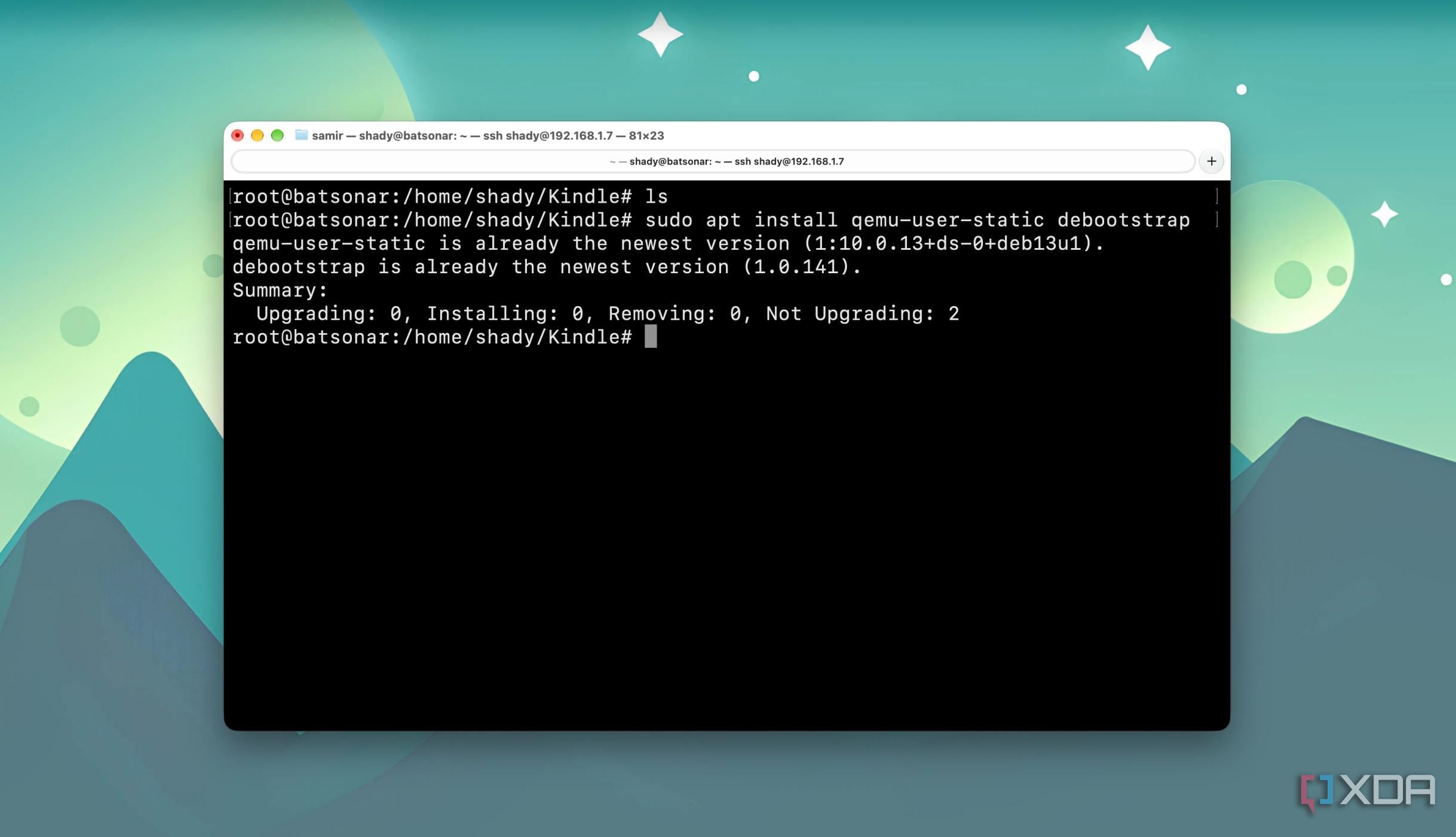 Installing debian dependencies