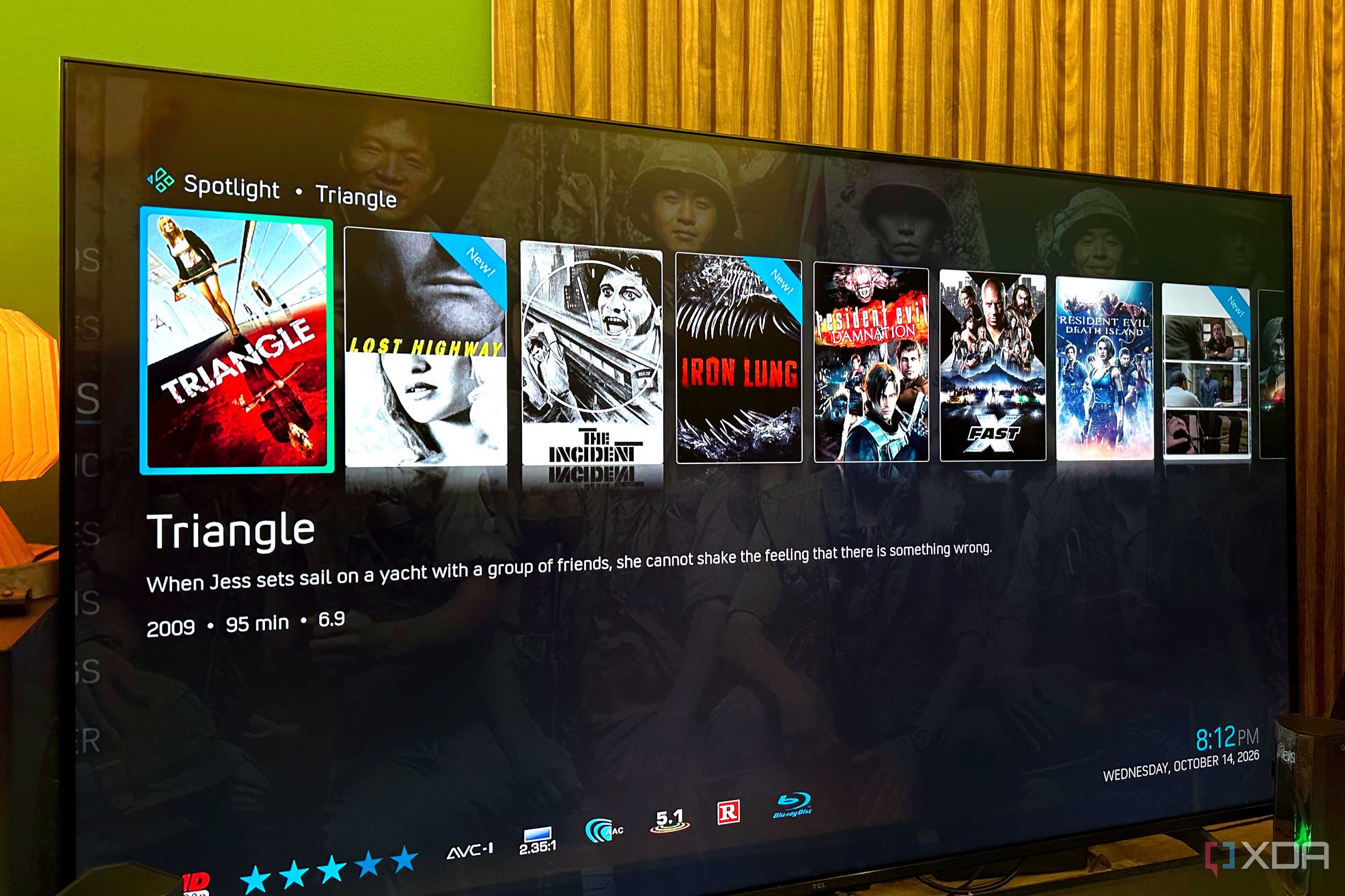 Jellyfin library on Kodi app for Google TV 4K.