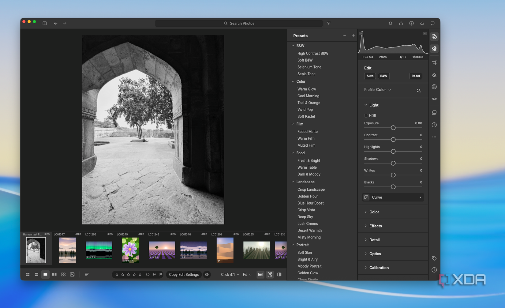 Lightcraft editin options