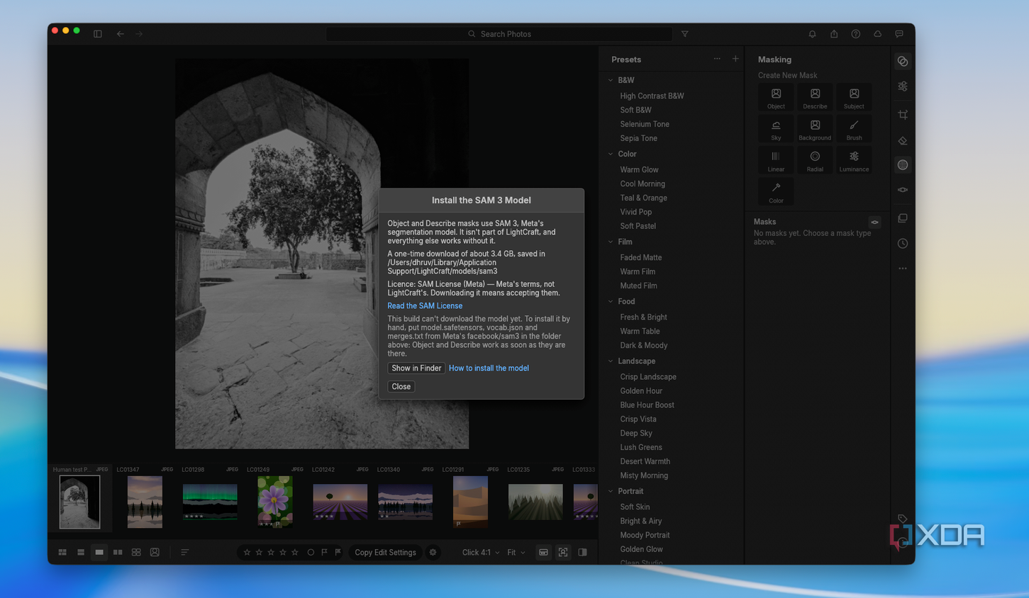 Lightcraft SAM 3 model object detection