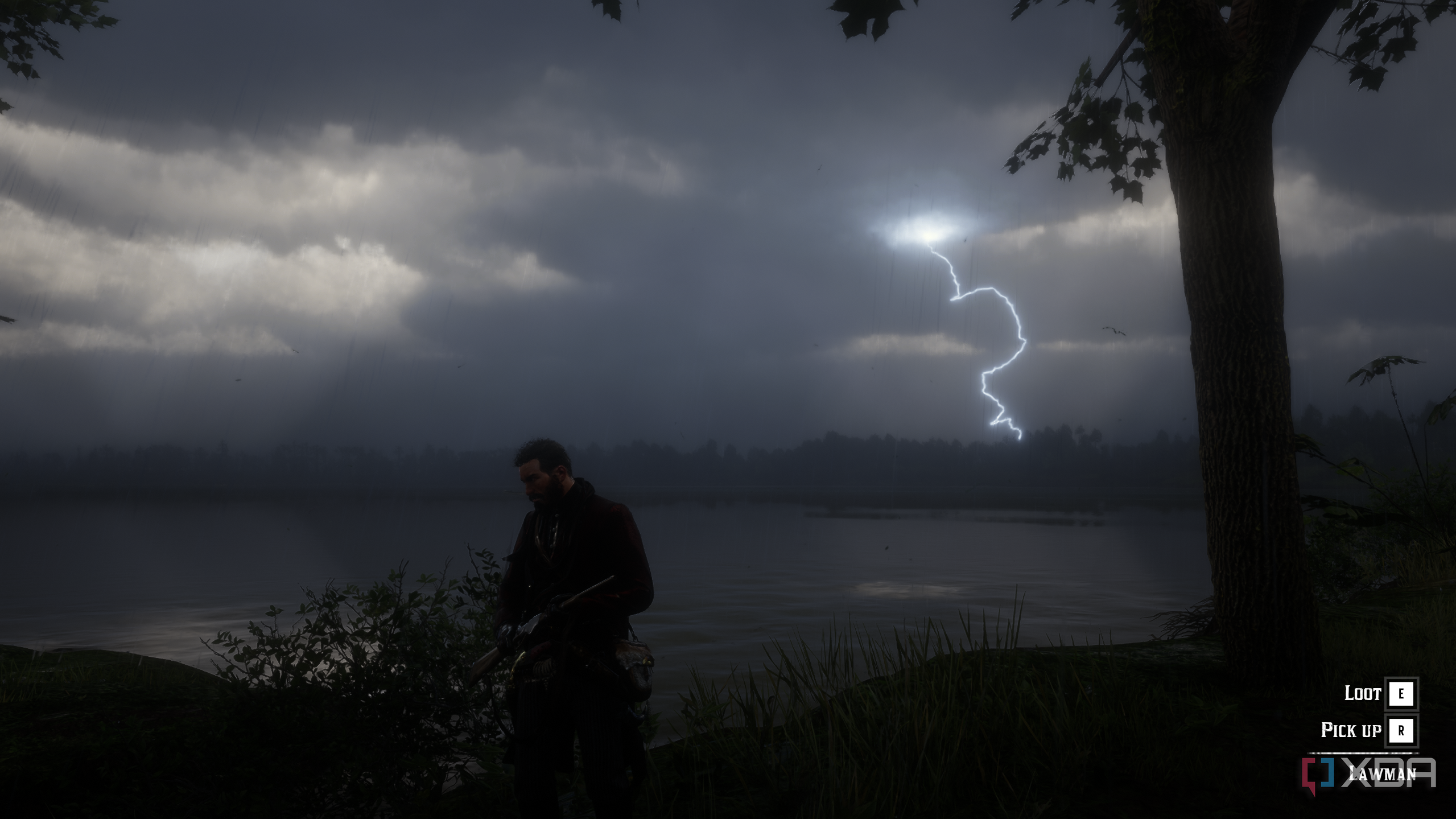 Эффект молнии и грозы в открытом мире Red Dead Redemption 2