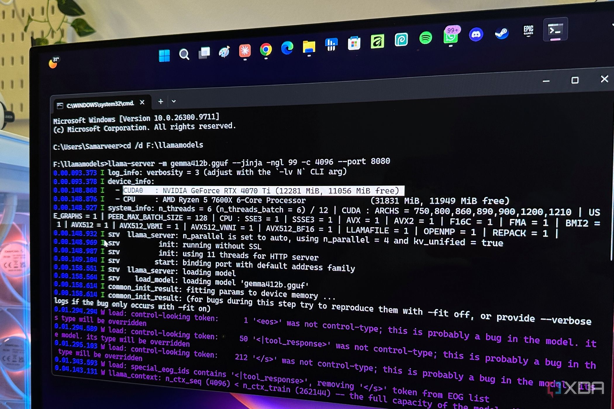 llama-cpp-loading-gemma-4-9b-into-nvidia-rtx-4070-ti-gpu