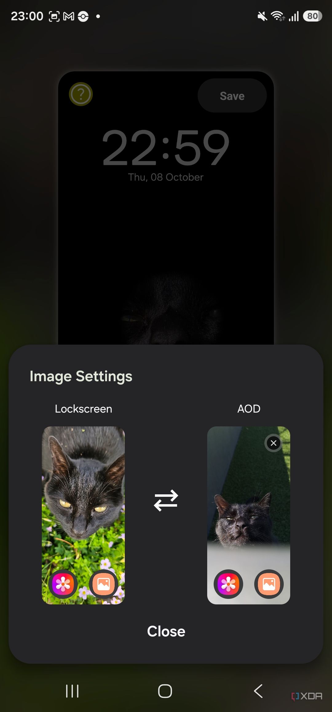 lock screen transition in wonderland