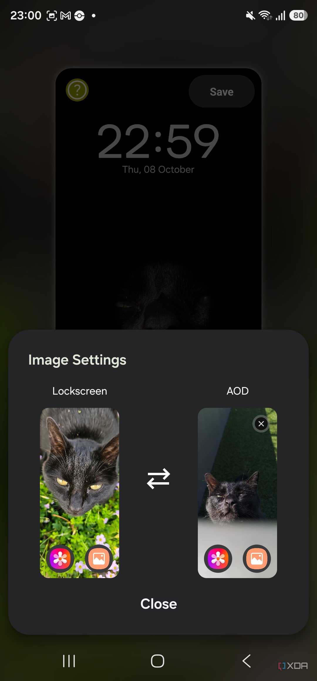 lock screen transition in wonderland