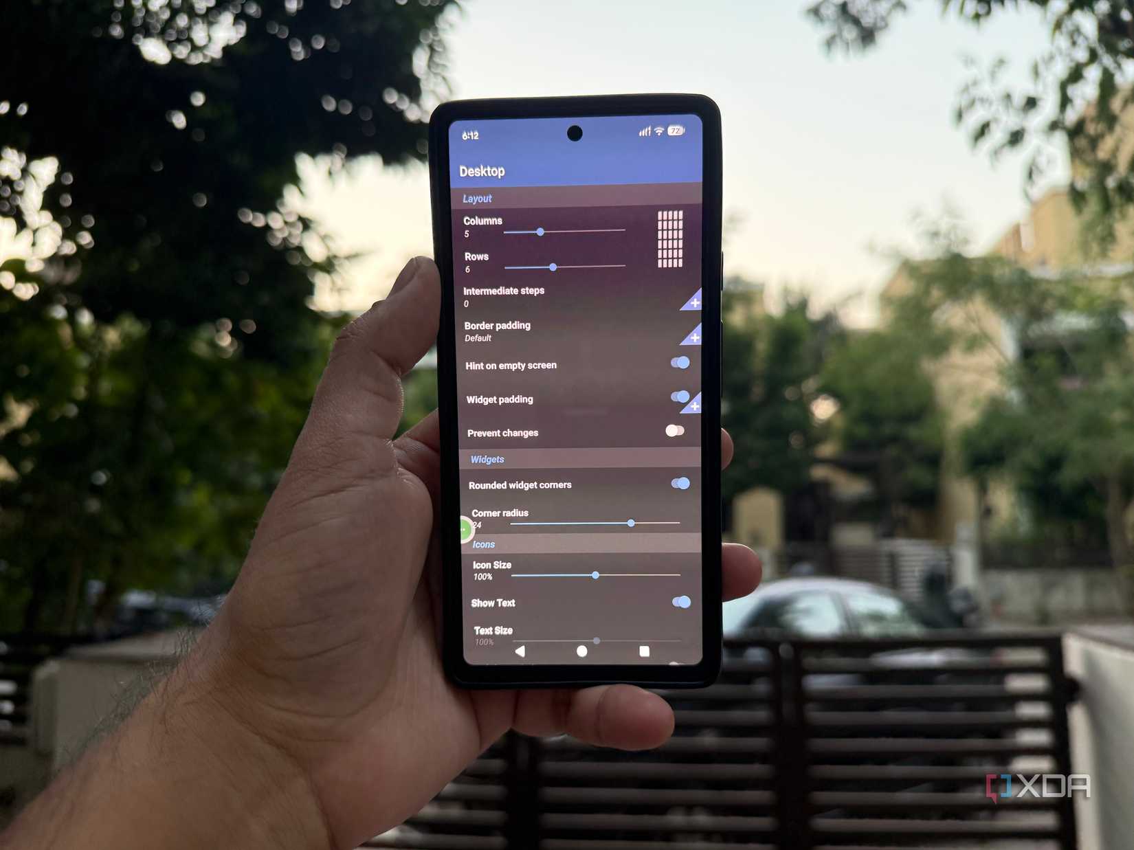 Desktop settings on Lynx launcher