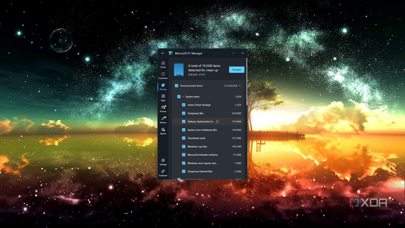 Очистка памяти через Microsoft PC Manager Инструмент Microsoft PC Manager для оптимизации ПК