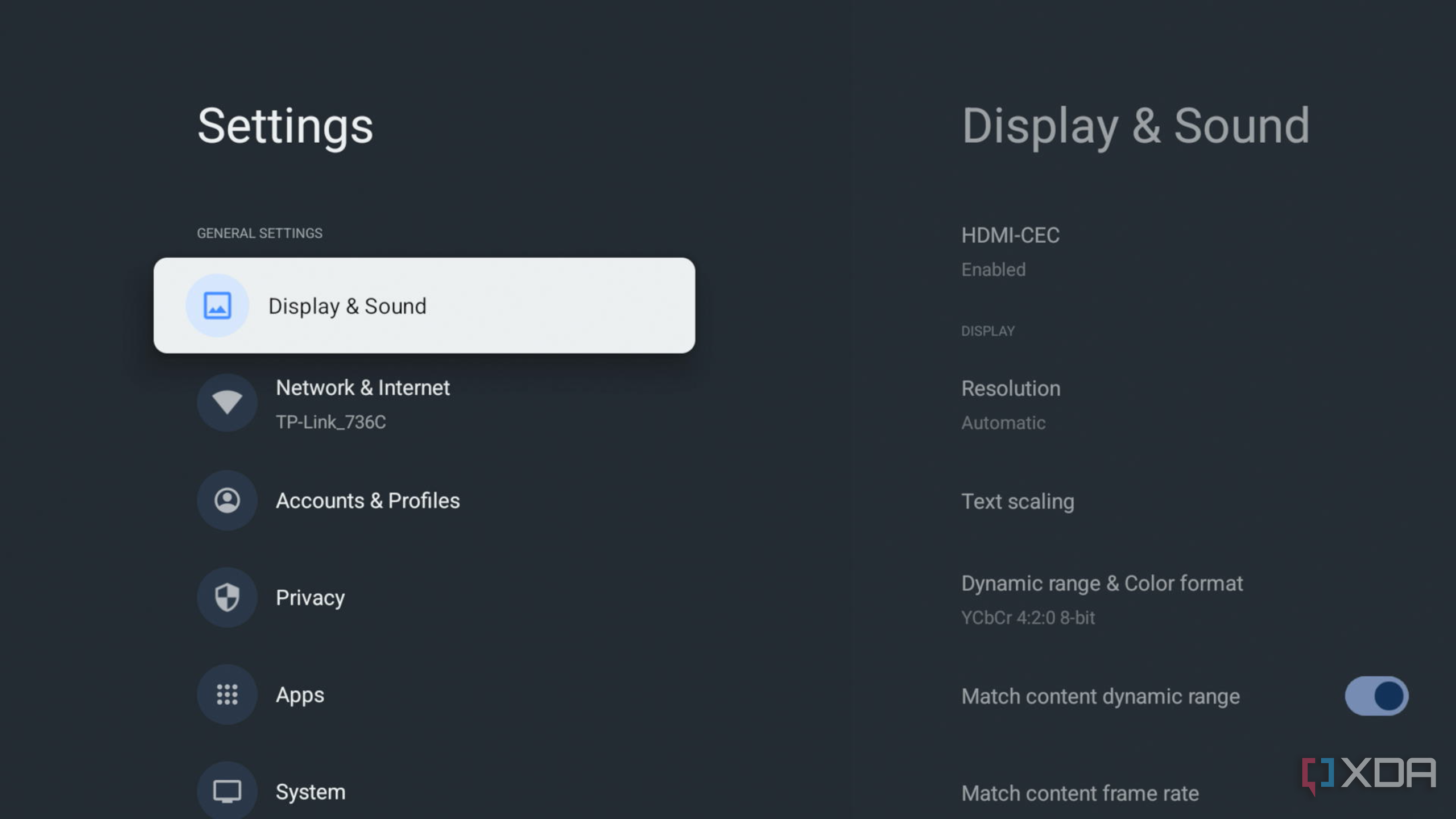 Match Content Frame Rate Display and Sound-1