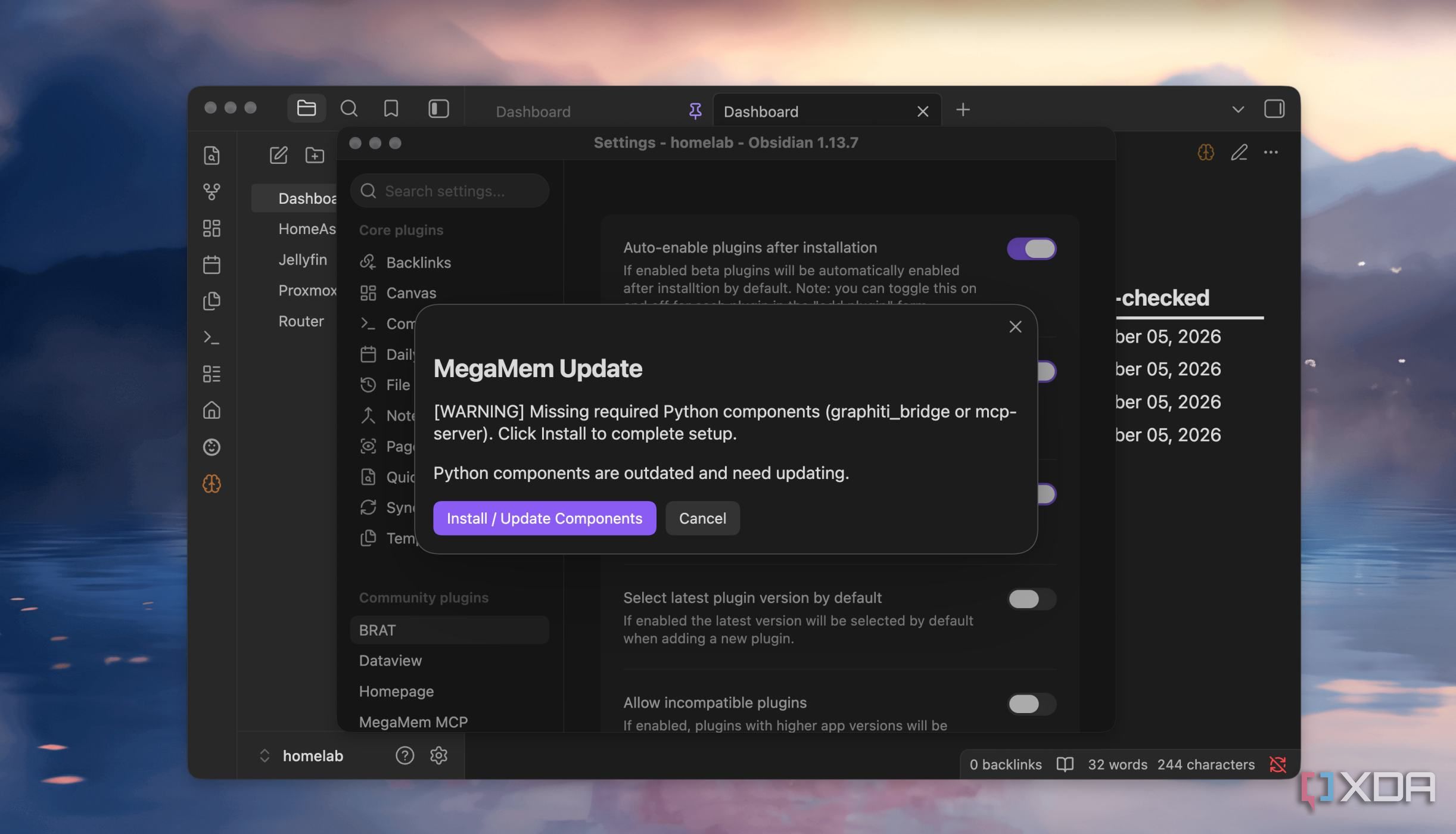 Obsidian в качестве панели управления — иллюстрация 11 к материалу