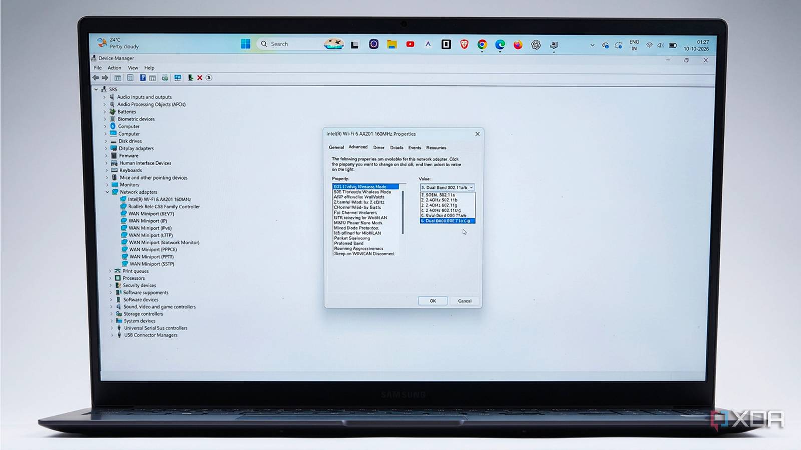Router band steering cut one laptop’s Wi-Fi speed in a home test