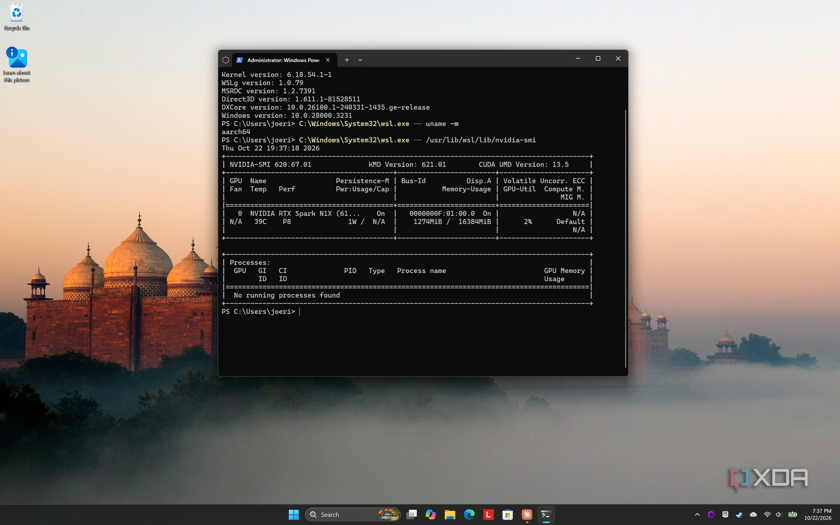 nvidia smi viewed in wsl2