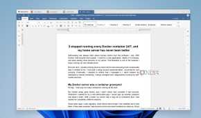 Tech blog open in OnlyOffice