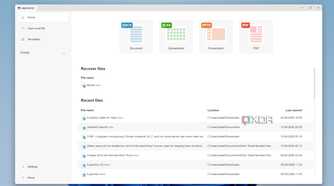 Home page in OnlyOffice suite