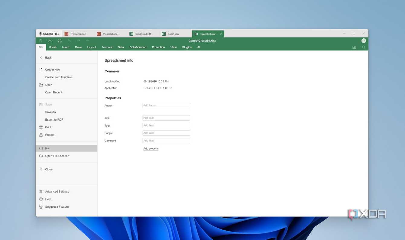 Функции табличного редактора Электронные таблицы OnlyOffice на экране