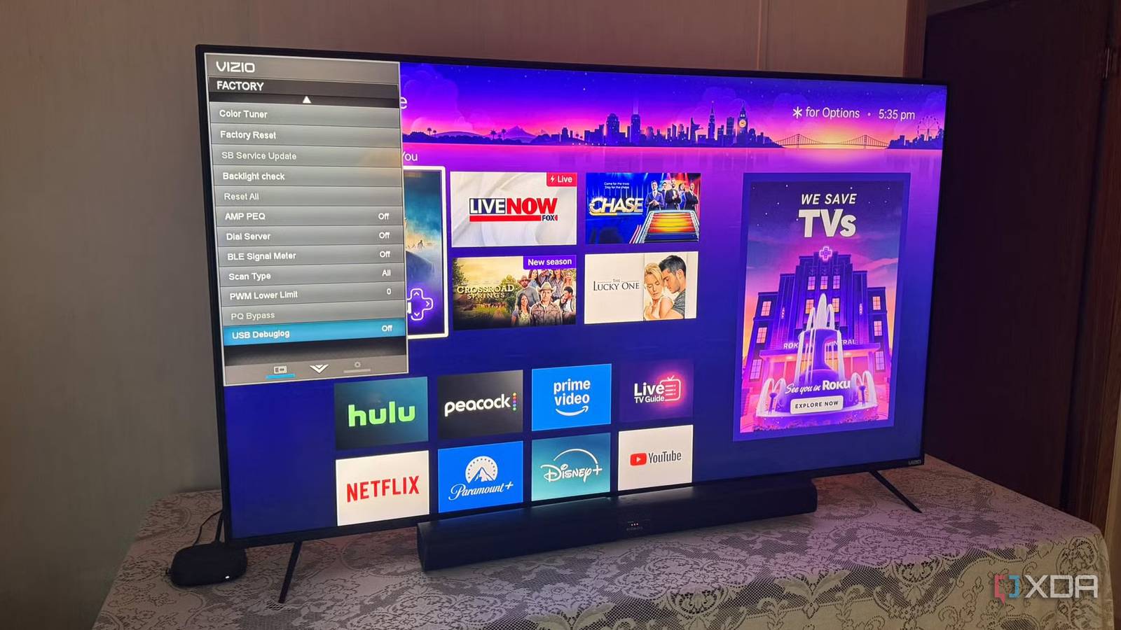 My TV has a service menu the normal settings don't show, and it fixed a ...