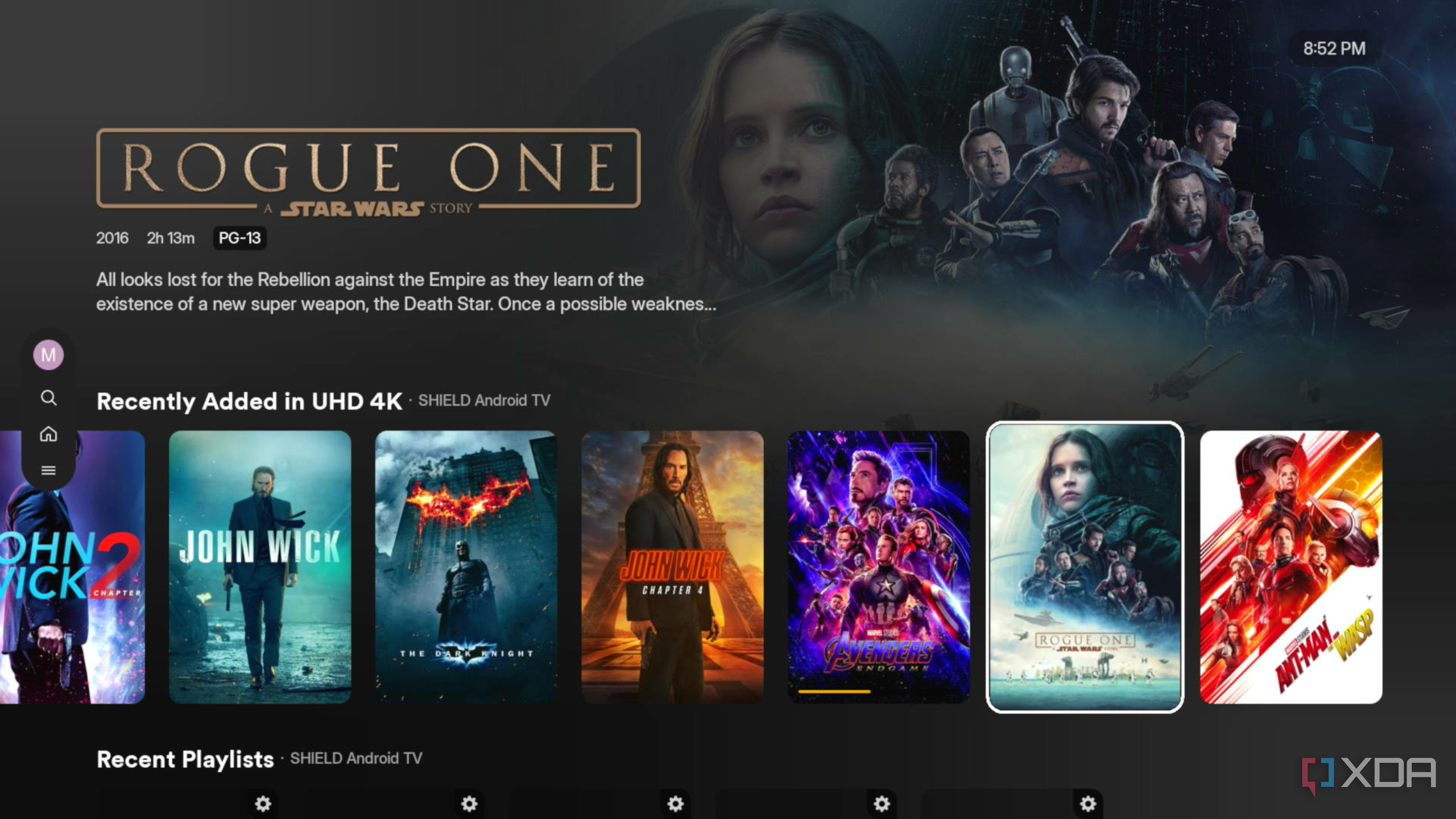 Plex Movies and Shows from Connected Drive on Shield