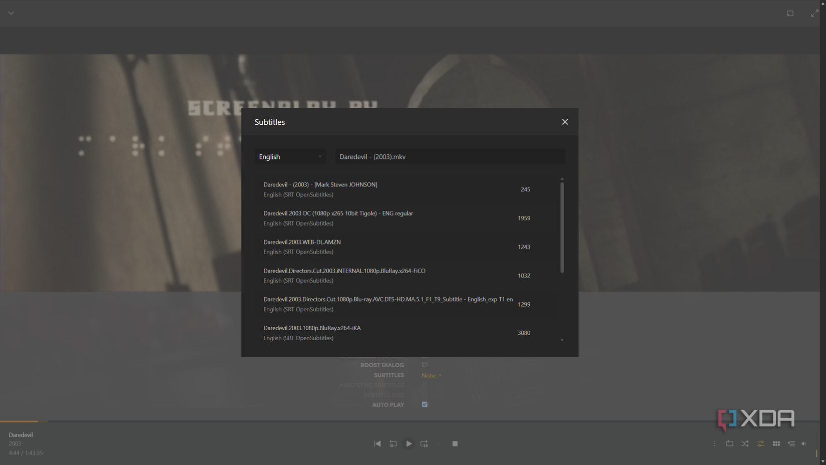 Plex Search Subtitles