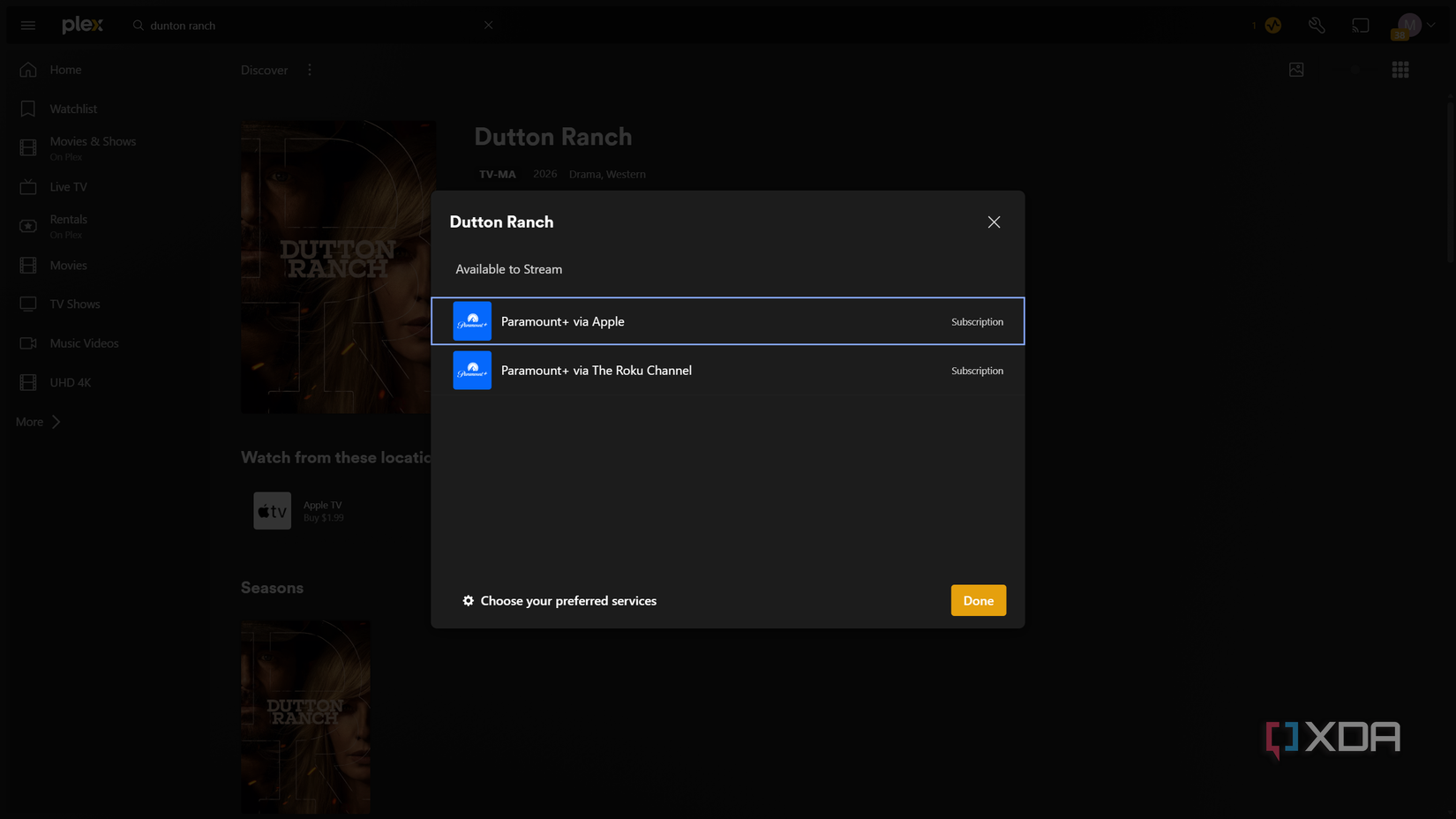 Plex Universal Search