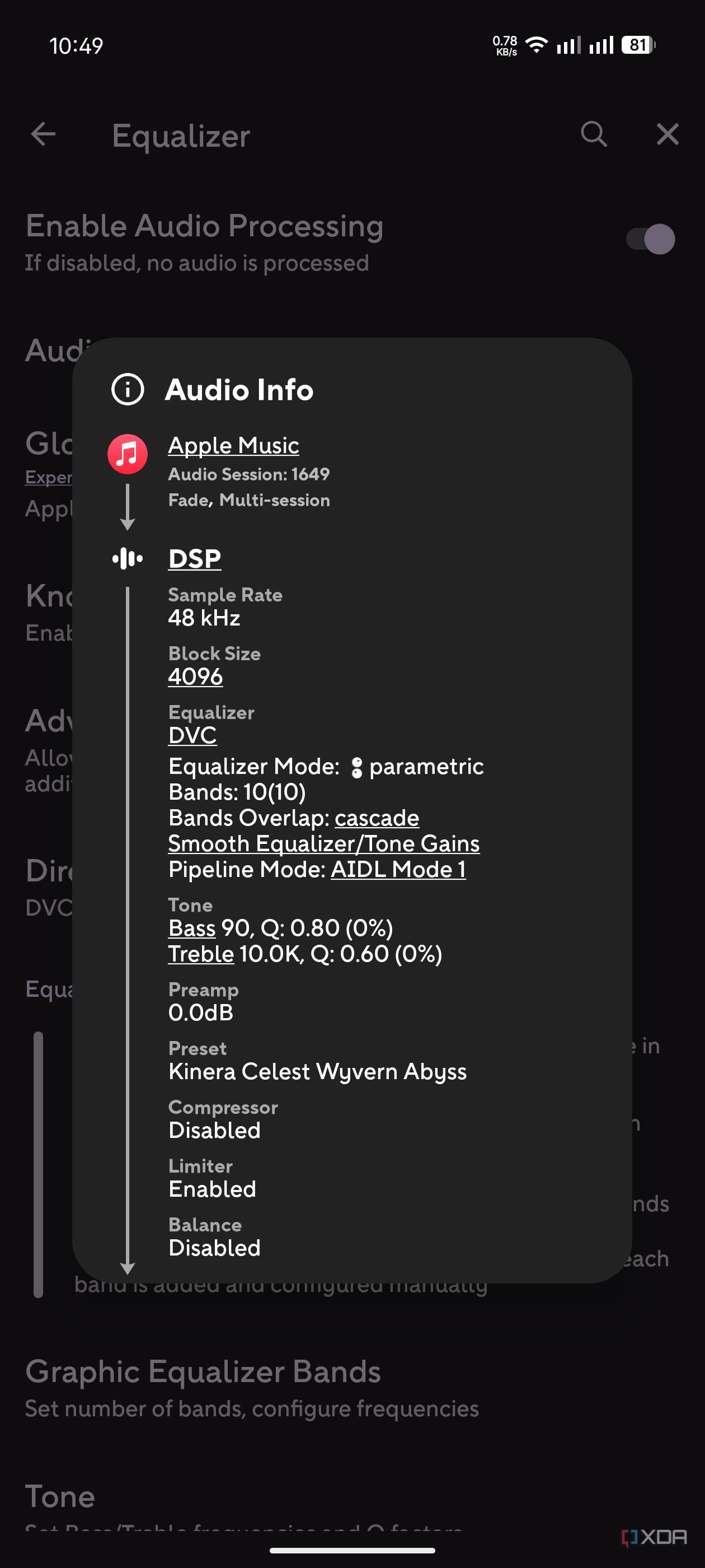 Poweramp equalizer audio flow