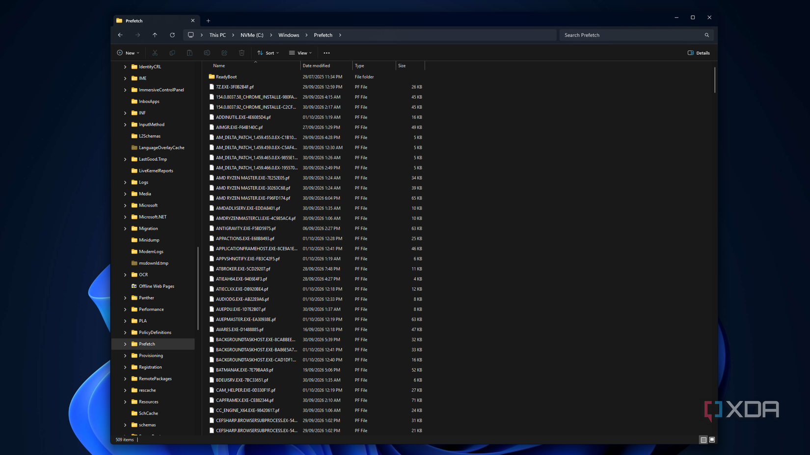 Почему очистка кеша в Windows может замедлить работу вашего ПК Меню настроек Windows 11 с выбором временных файлов для очистки