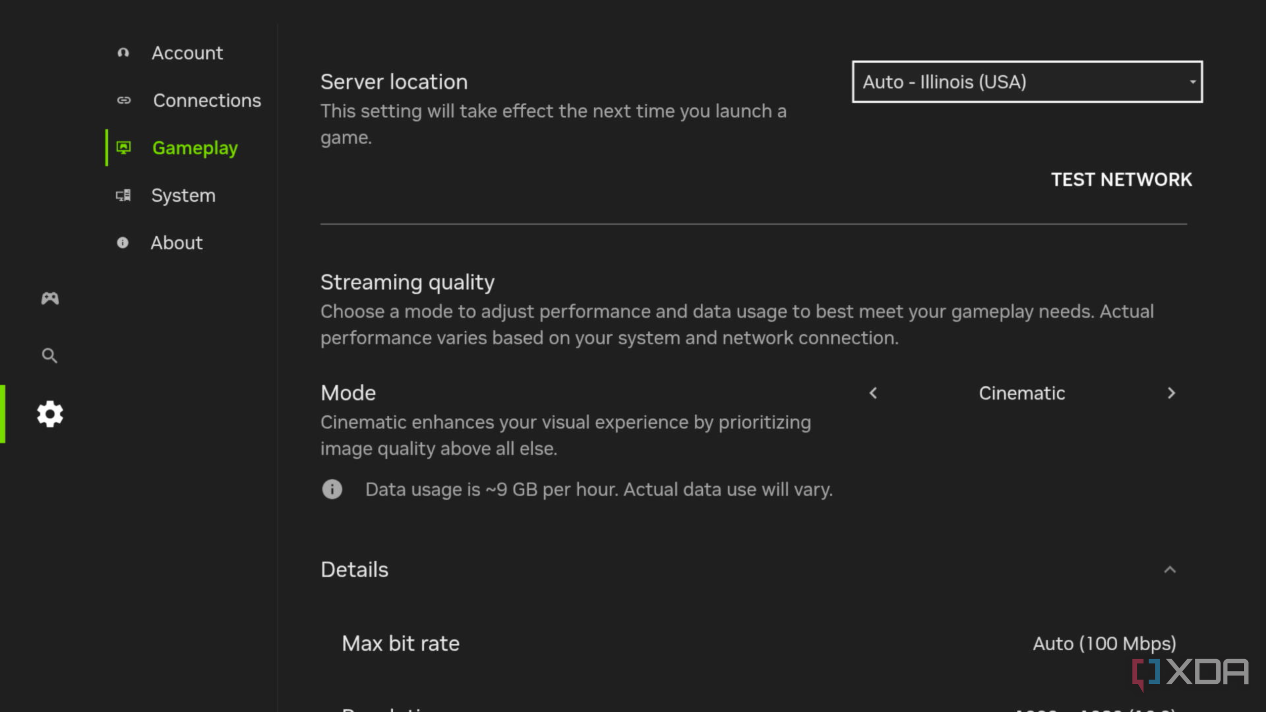 Pro GeForce Settings on Nvidia Shield