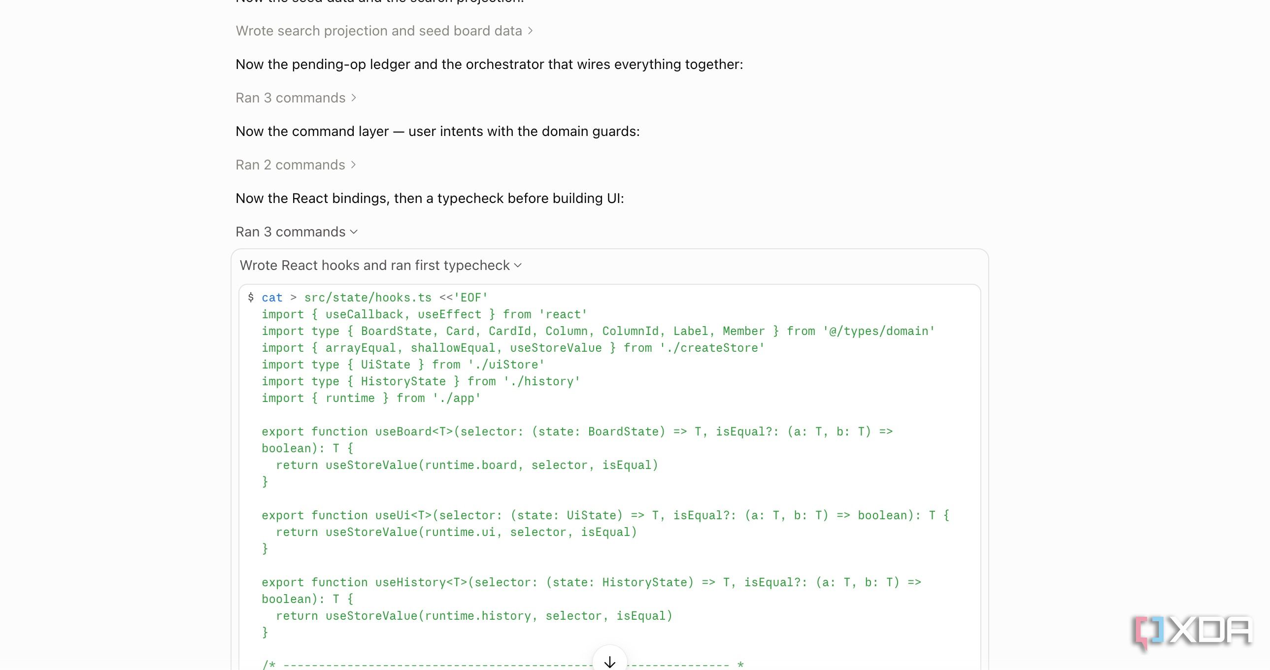 Claude Code creating code