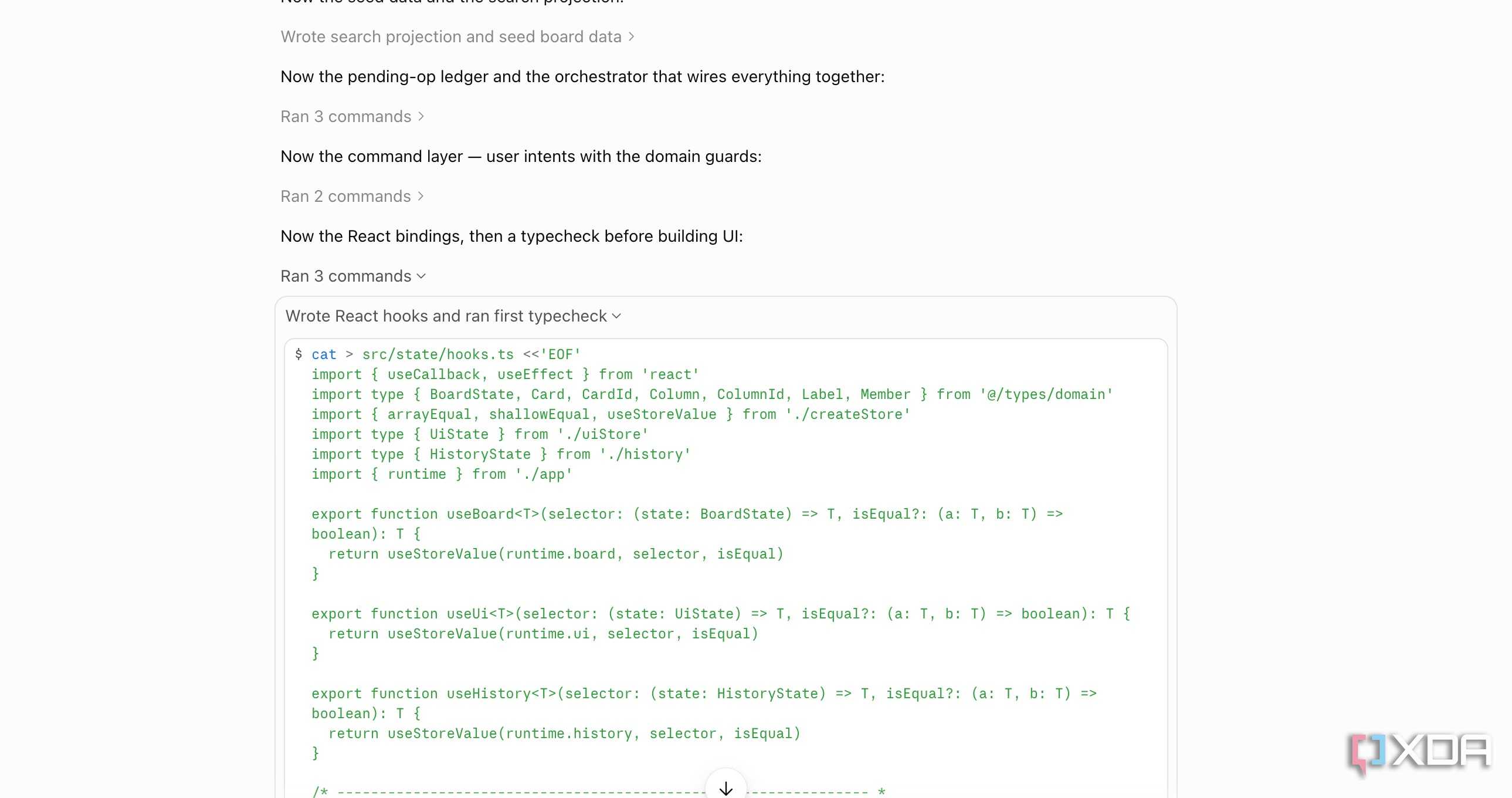 Claude Code creating code