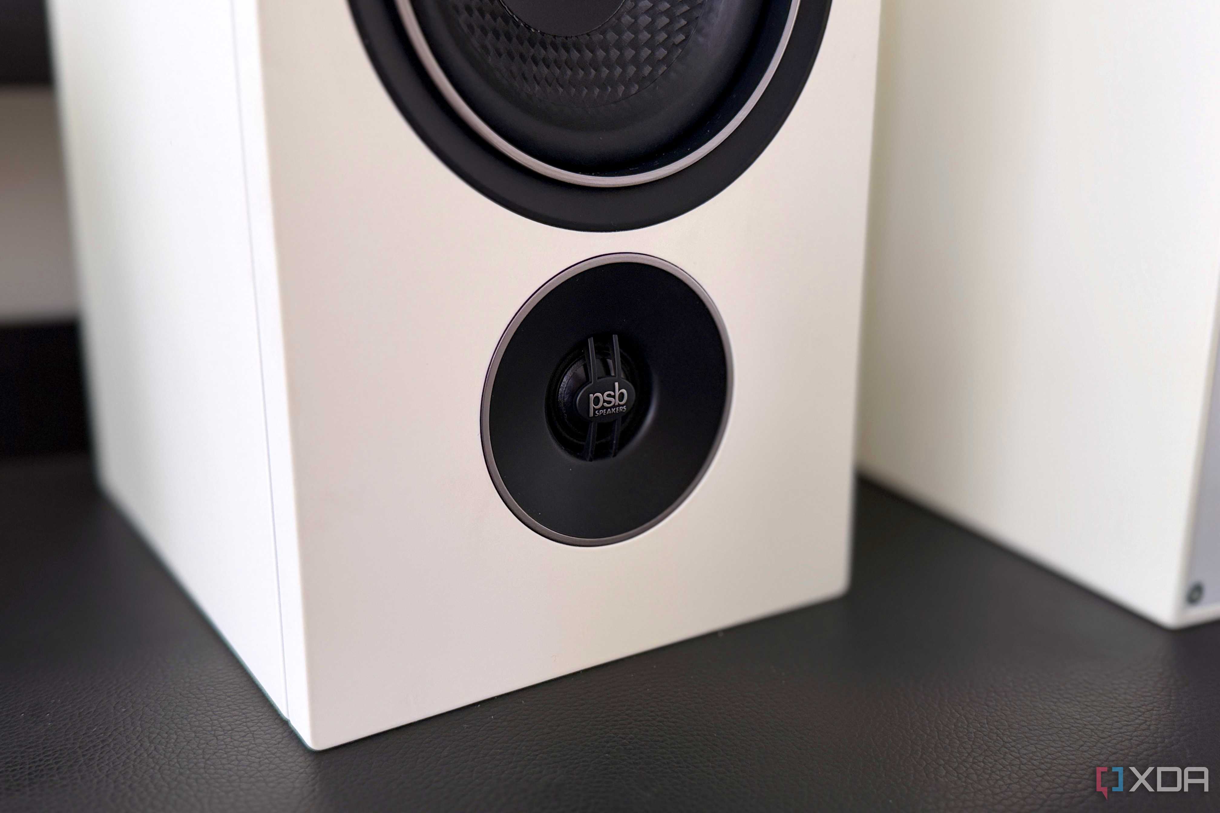 psb iq2 tweeter shown in closeup