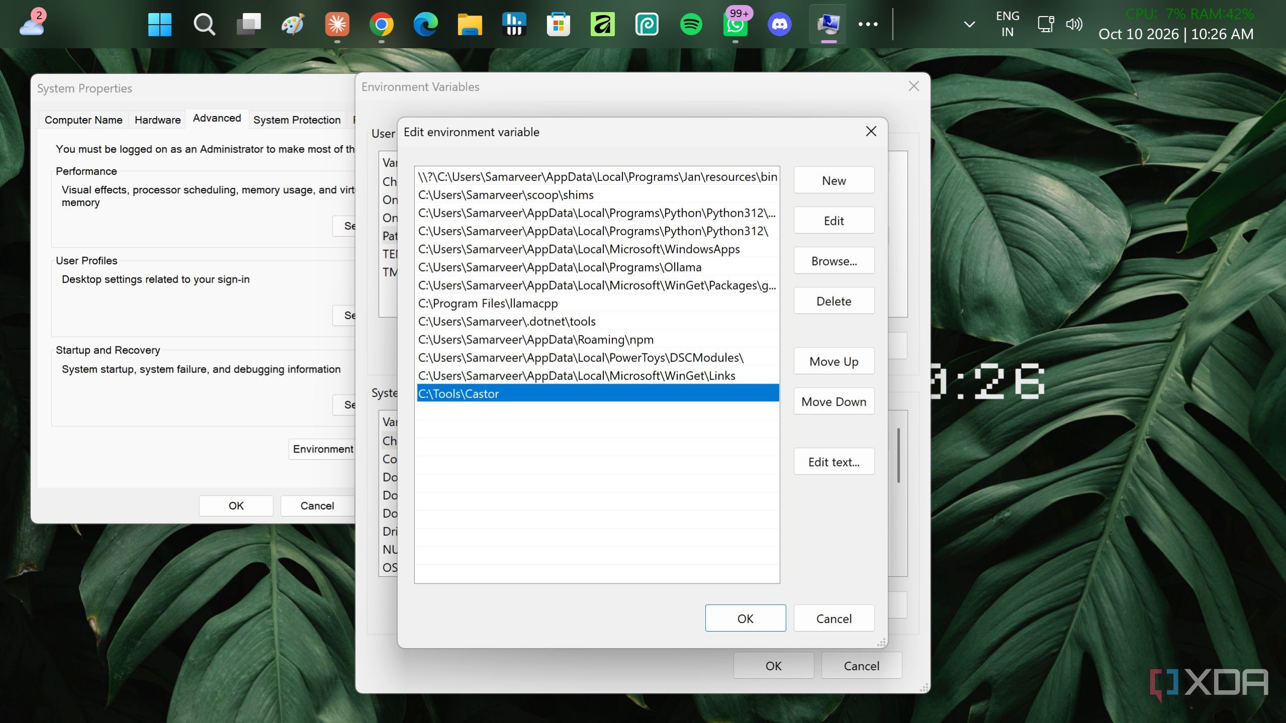 putting-castor-on-path-system-environment-variables