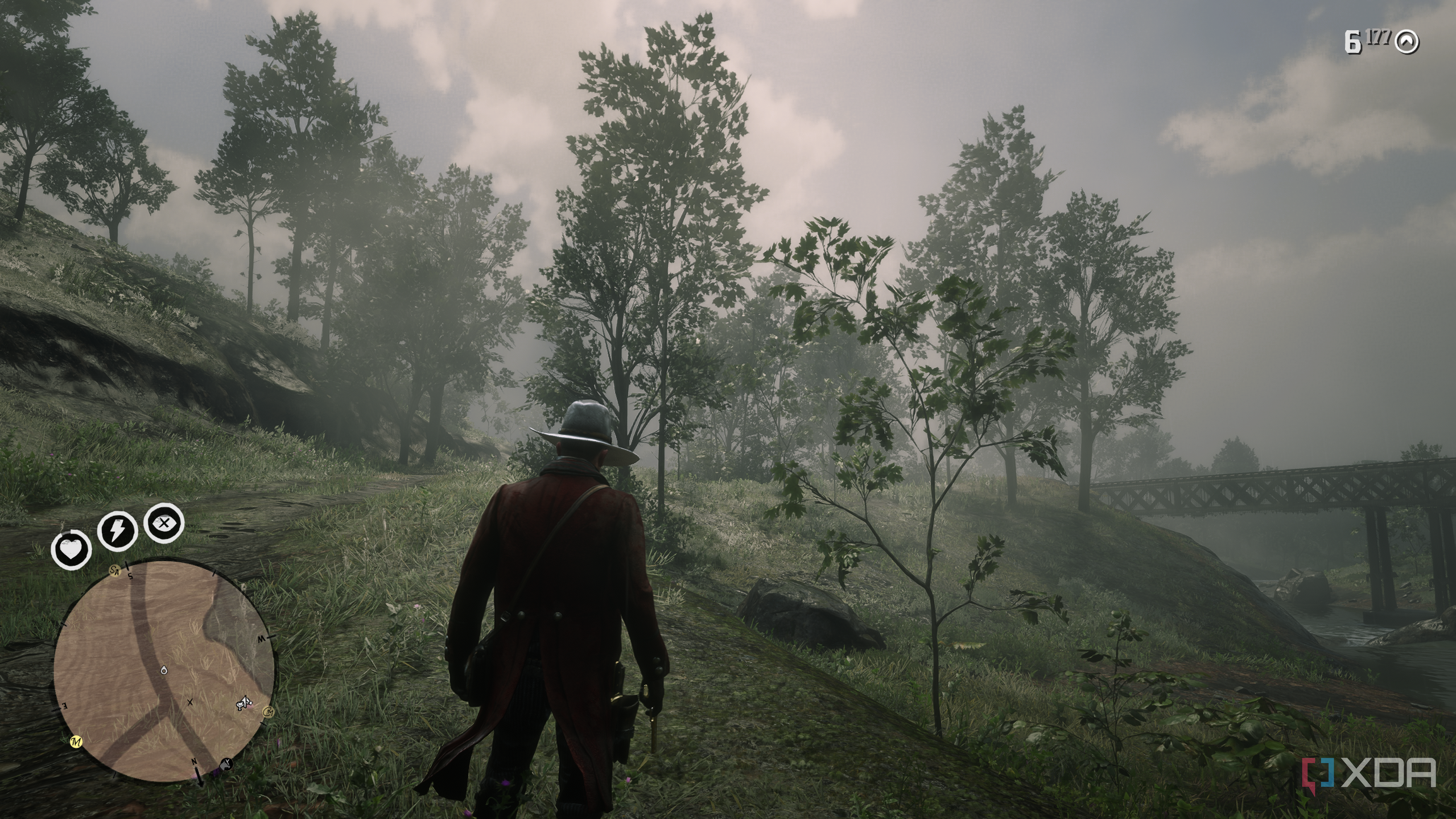 A gameplay screenshot from Red Dead Redemption 2.