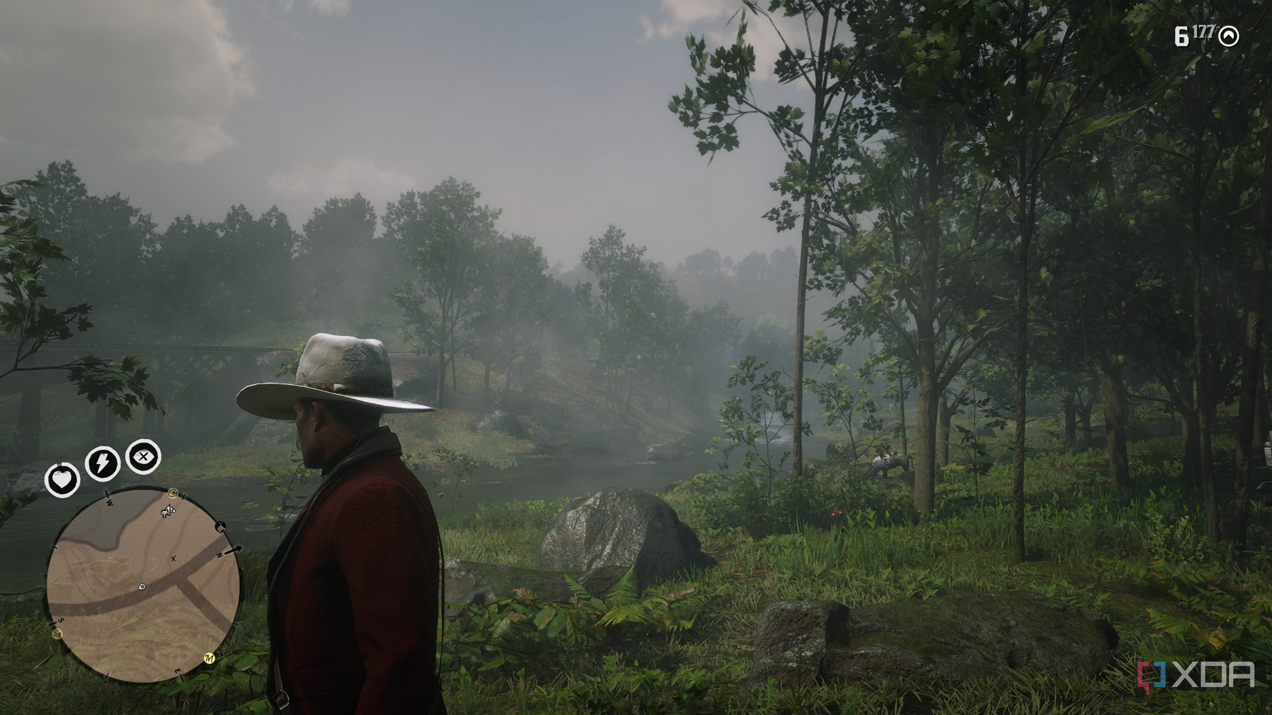 A gameplay screenshot from Red Dead Redemption 2.