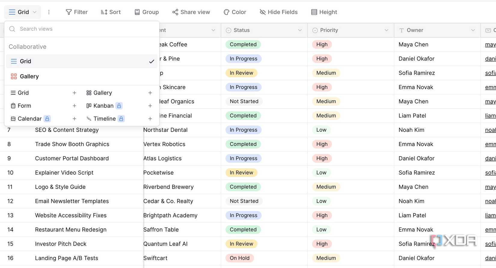 Baserow database