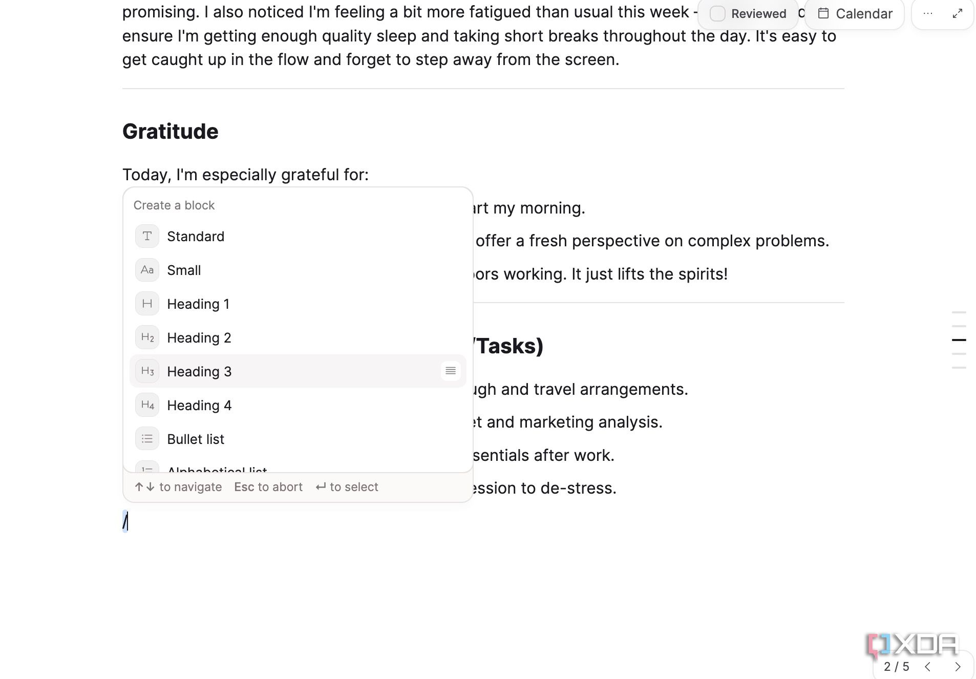 Capacities block editor
