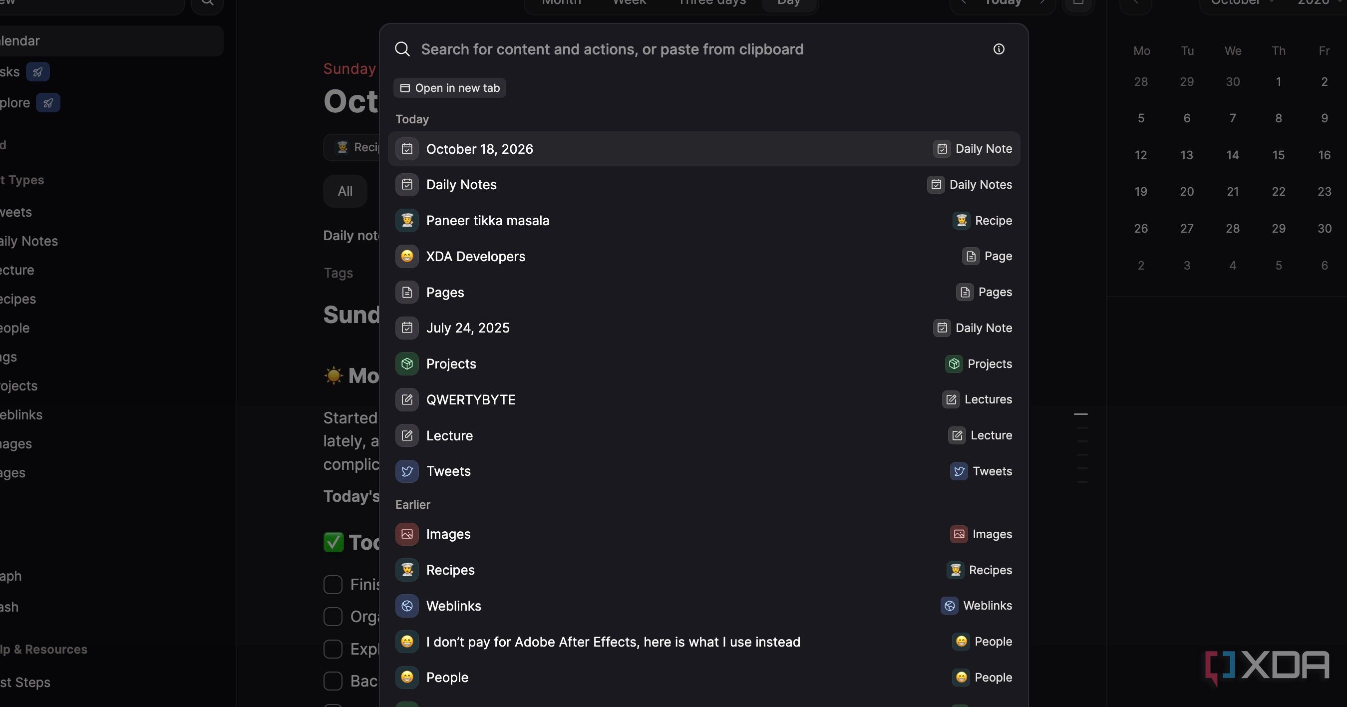 Capacities dark mode