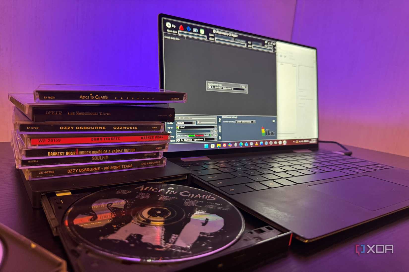 Ripping CDs with dBpoweramp on Windows Laptop