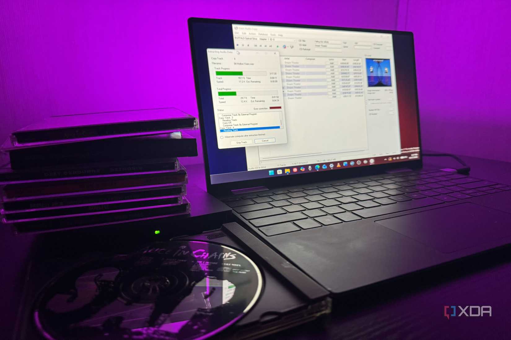 Ripping CDs with Exact Audio Copy Software on Windows Laptop