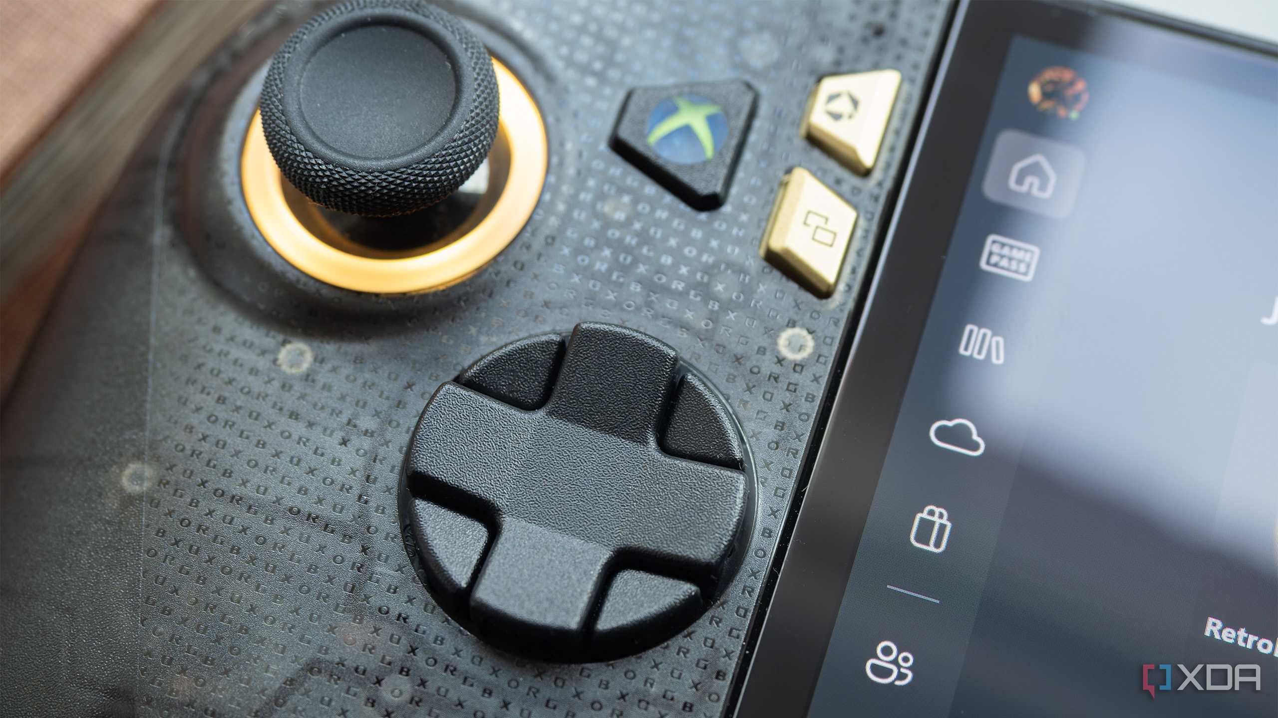 The ROG Xbox Ally X20's d-pad