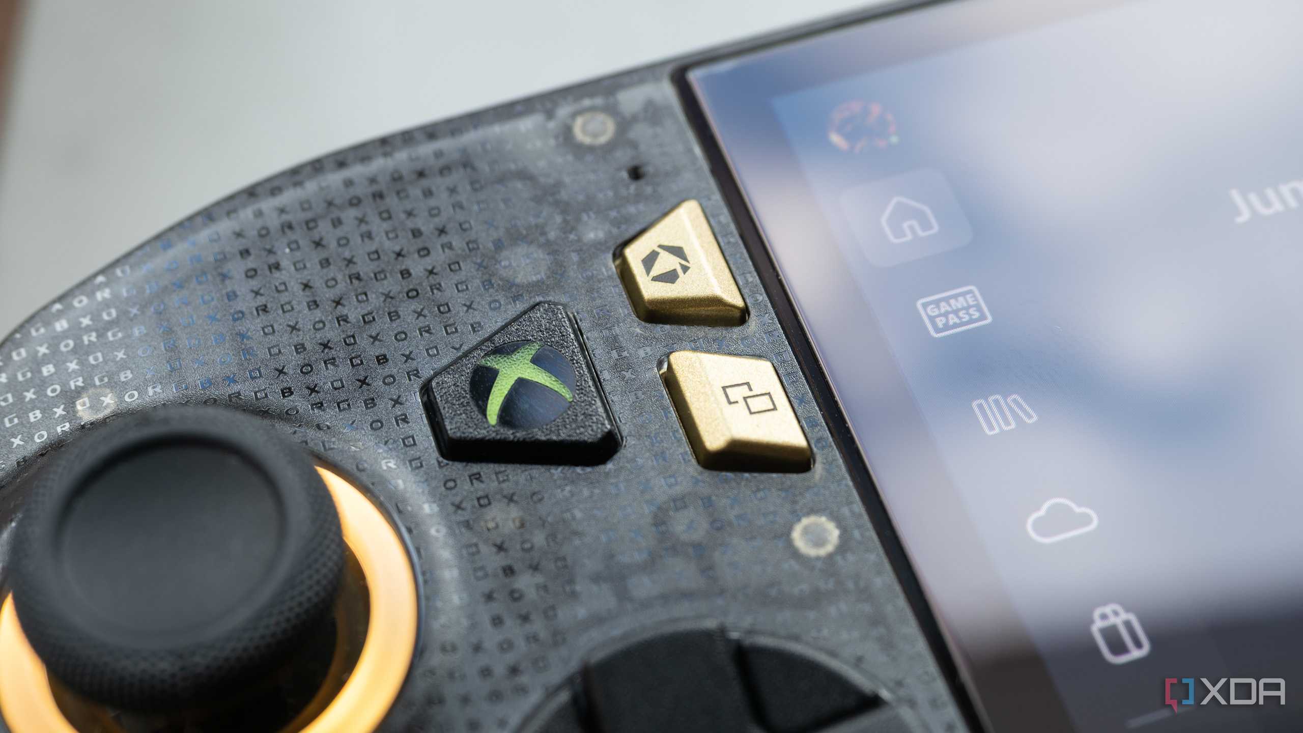 The ROG Xbox Ally X20's Xbox button