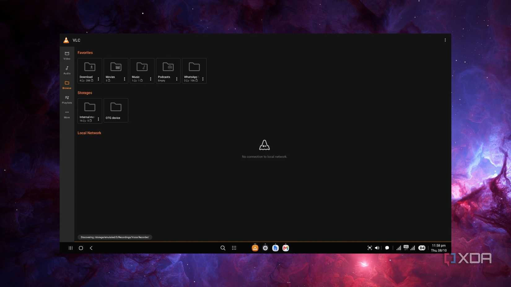 Samsung dex vlc ஸ்கிரீன்ஷாட்