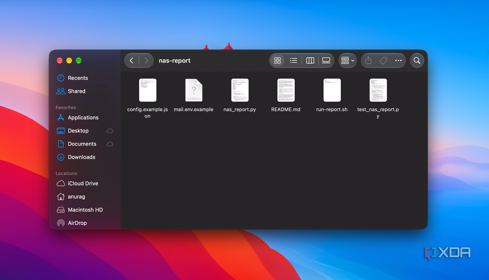 nas report folder