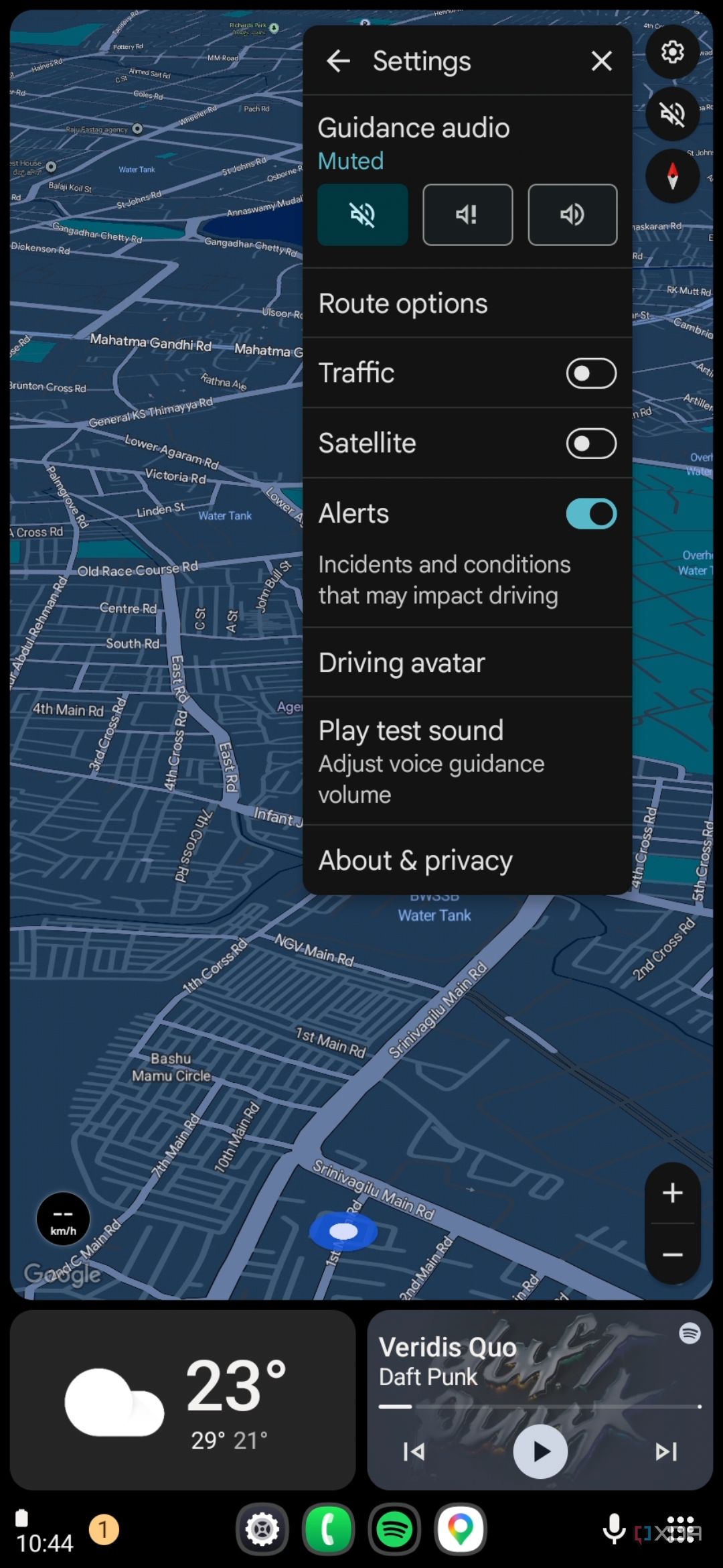 Open Headunit settings
